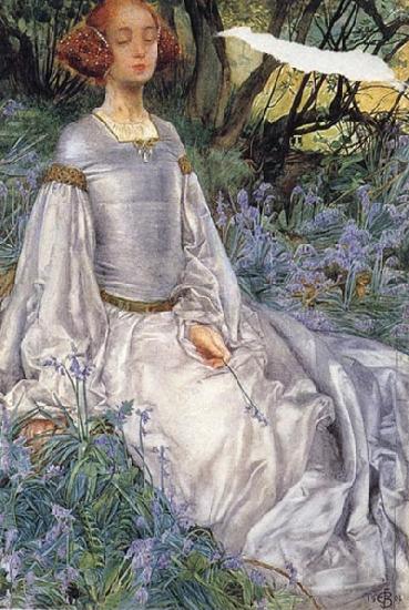 Eleanor Fortescue-Brickdale,RWS In the Springtime oil painting picture